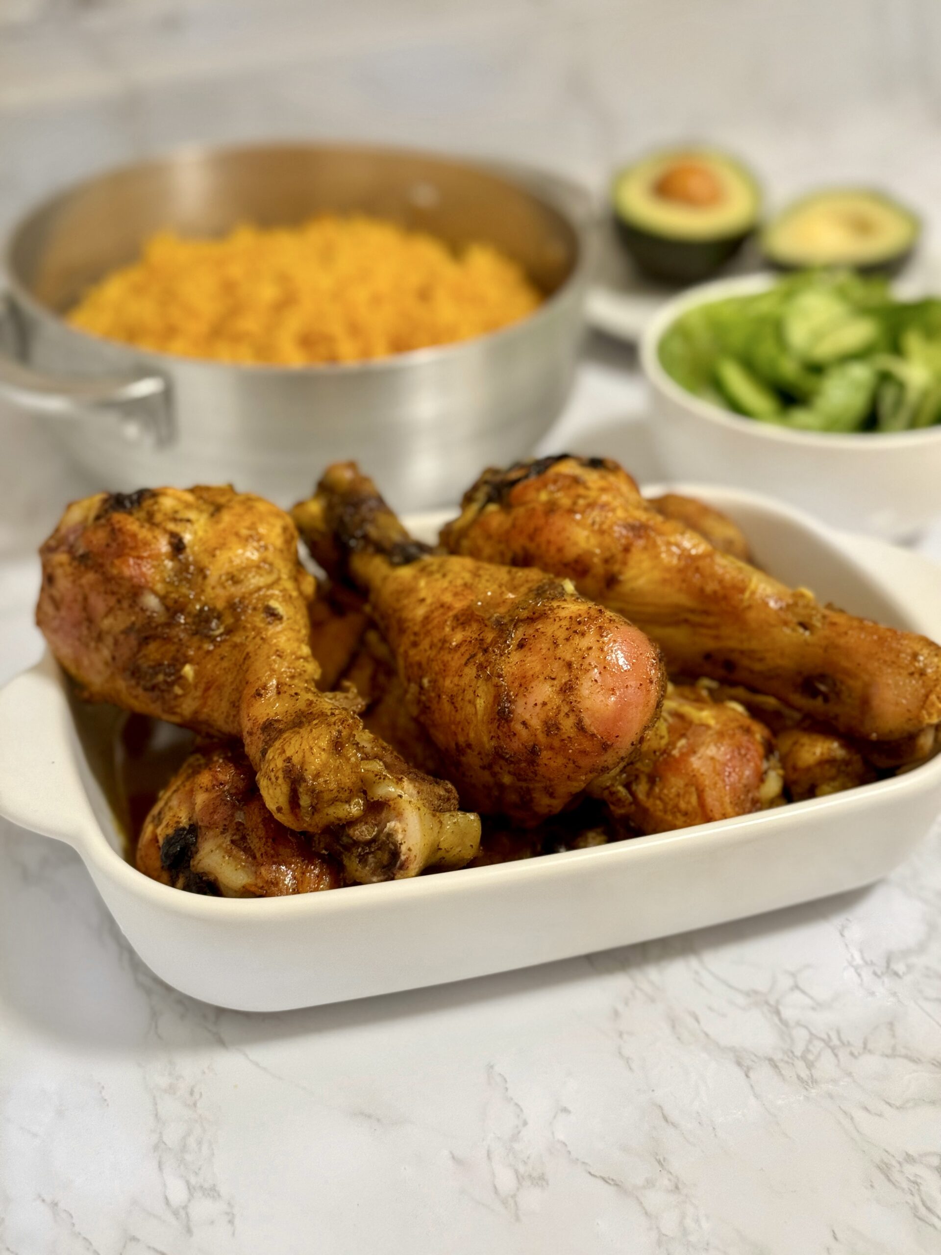 Puerto Rican Style Baked Chicken Pollo Al Horno Made With Sazón 6313